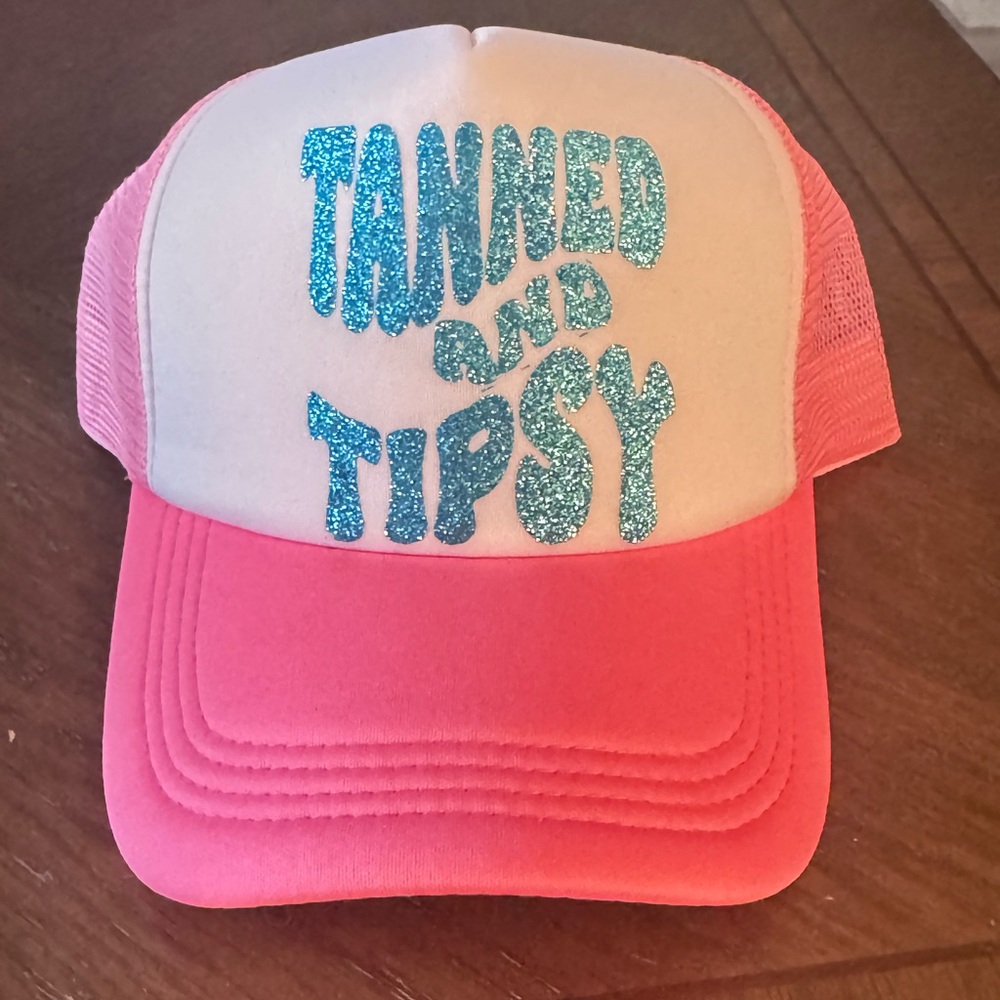 Pink Mesh Trucker Hat - Tanned & Tipsy